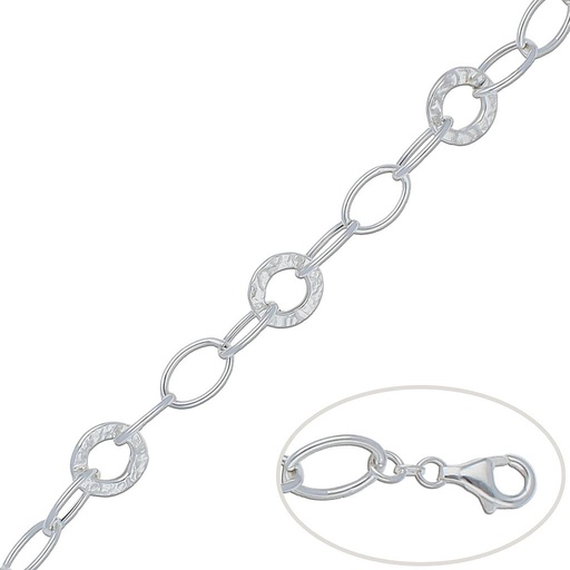 PULSERA PLATA 925MM ESLABONES