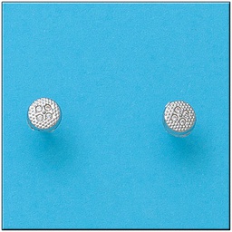 [P404] PENDIENTES ORO BLANCO 18KL REDONDOS