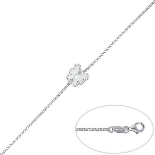 PULSERA PLATA 925MM MARIPOSA