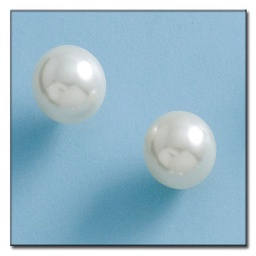 [P96] PENDIENTES ORO DE 18KL PERLAS SHELL 12MM