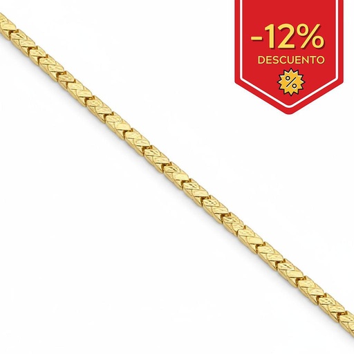 PULSERA TROQUELADA ORO 18KL