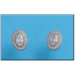 [AG1383] PENDIENTES OVALADO CIRCONITAS PLATA 925MM