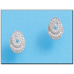 [AG1539] PENDIENTES OVALADO CIRCONITAS PLATA 925MM