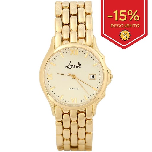 RELOJ ORO 18KL CABALLERO LUCARELLI