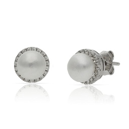 [AG1649] PENDIENTES PERLAS PLATA 925MM - 9MM