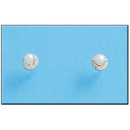 [AG1205] PENDIENTES PLATA 925MM PERLA + CIRCONITAS