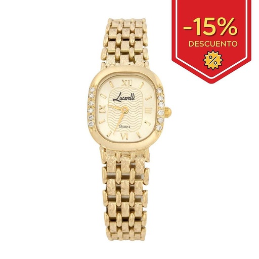 RELOJ ORO 18KL SEÑORA LUCARELLI DIAMANTES
