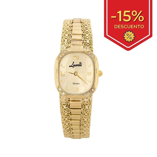RELOJ ORO 18KL SEÑORA LUCARELLI DIAMANTES