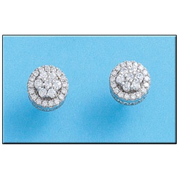 [AG1578] PENDIENTES REDONDO CIRCONITA PLATA 925MM