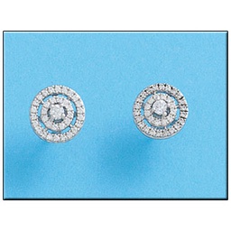 [AG1587] PENDIENTES REDONDO CIRCONITA PLATA 925MM