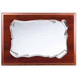 [PL451] PLACA HOMENAJE ALUMINIO 26X21 - 22X16