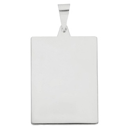 [AG4005] PLACA RECTANGULAR GRANDE PLATA 925MM - 24x32MM