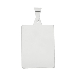 [AG4003] PLACA RECTANGULAR PEQUEÑA PLATA 925MM - 20x27MM