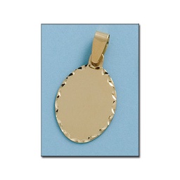 [PL2305] PLACA TALLADA ORO 18KL - 17X25MM