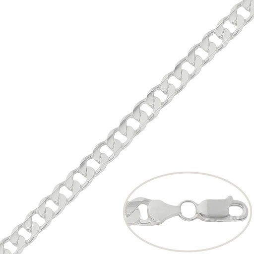 CADENA PLATA 925MM BARBADA - 7.50MM