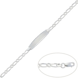 [AG117] PULSERA 1x1 PLATA 925MM - 4MM