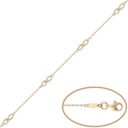 [PU1051] PULSERA 4 INFINITOS ORO 18KL 