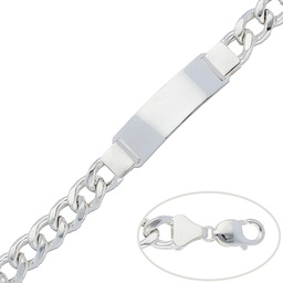 [AG122] PULSERA BARBADA PLATA 925MM - 12MM 