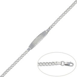 [AG119] PULSERA BARBADA PLATA 925MM - 4MM