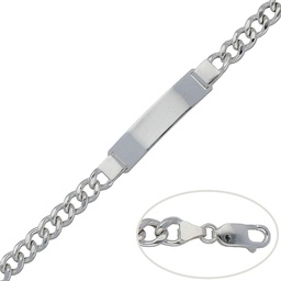 [AG125] PULSERA BARBADA PLATA 925MM - 7MM