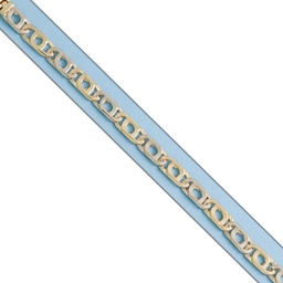 [PU185] PULSERA BICOLOR FUNDIDA ORO 18KL
