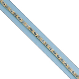 [PU1294] PULSERA BICOLOR ORO 18KL