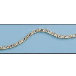 [PU1295] PULSERA BICOLOR ORO 18KL
