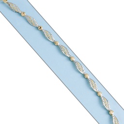 [PU264] PULSERA BICOLOR ORO 18KL