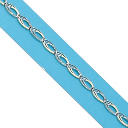 [PU933] PULSERA BICOLOR ORO 18KL