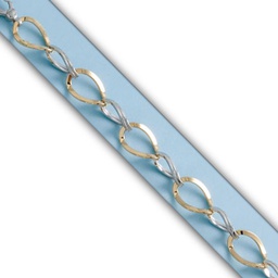 [PU1304] PULSERA BICOLOR ORO 18KL