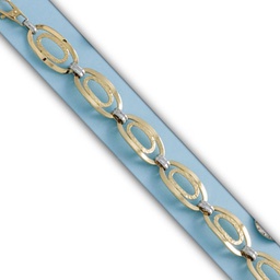 [PU1305] PULSERA BICOLOR ORO 18KL