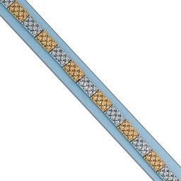 [PU973] PULSERA BICOLOR ORO 18KL