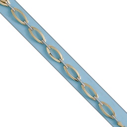 [PU157] PULSERA BICOLOR ORO 18KL CIRCONITAS