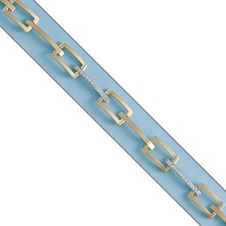 [PU154] PULSERA BICOLOR ORO 18KL CIRCONITAS