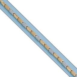 [PU302] PULSERA BICOLOR ORO 18KL CIRCONITAS