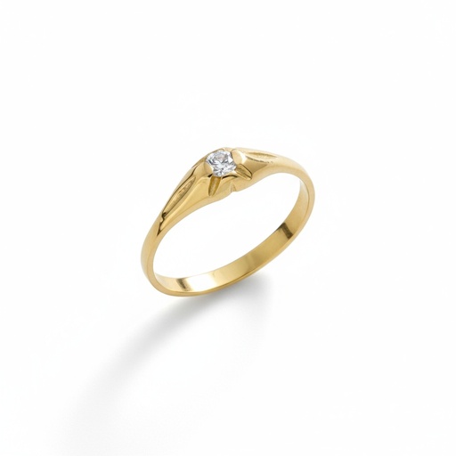 SOLITARIO ORO 18KL CIRCONITA