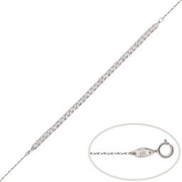 [PU1251] PULSERA BOLAS TALLADAS ORO BLANCO 18KL