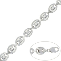 [AG143] PULSERA CALABROTE PLATA 925MM - 13MM