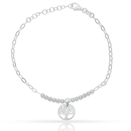 [AG306] PULSERA CANDADO + BOLAS PLATA 925MM (copia)