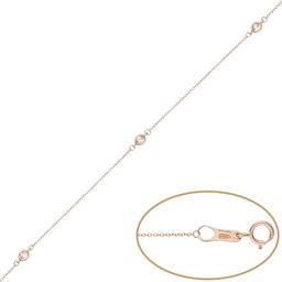 [PU1267] PULSERA CHATONES ORO 18KL - 2MM