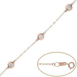 [PU1258] PULSERA CHATONES ORO 18KL - 7MM-*** AGOTADO