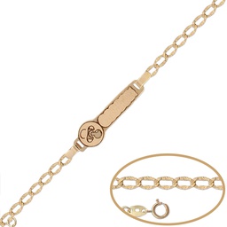 [PU1161] PULSERA CHUPETE ORO 18KL - 13CM