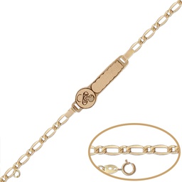 [PU1164] PULSERA CHUPETE ORO 18KL - 13CM