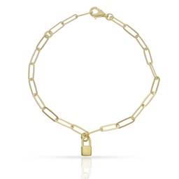 [AG314] PULSERA CIRCONITAS + ESLABONES PLATA CHAPADA ORO (copia)