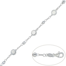 [AG159] PULSERA CIRCULOS PLATA 925MM