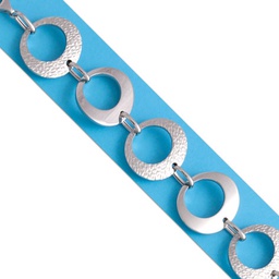 [AG1] PULSERA CIRCULOS PLATA 925MM