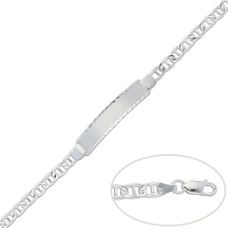 [AG120] PULSERA CON PLACA PLATA 925MM