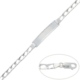 [AG135] PULSERA CON PLACA PLATA 925MM - 5MM