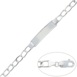 [AG133] PULSERA CON PLACA PLATA 925MM - 6.50MM