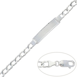 [AG137] PULSERA CON PLACA PLATA 925MM - 6.50MM